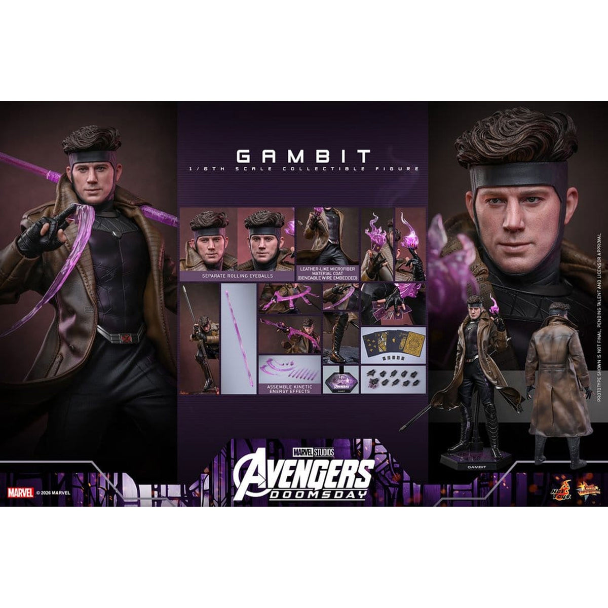 Avengers: Doomsday Movie Masterpiece 1/6 Gambit -Action Figure