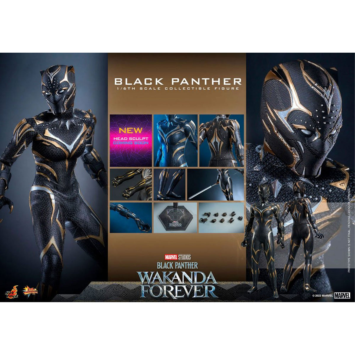 Black Panther: Wakanda Forever Movie Masterpiece 1/6 Black Panther