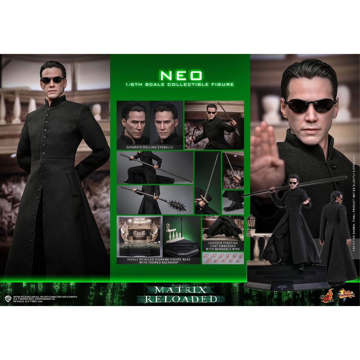 Matrix Movie Masterpiece 1/6 Neo -Action Figure
