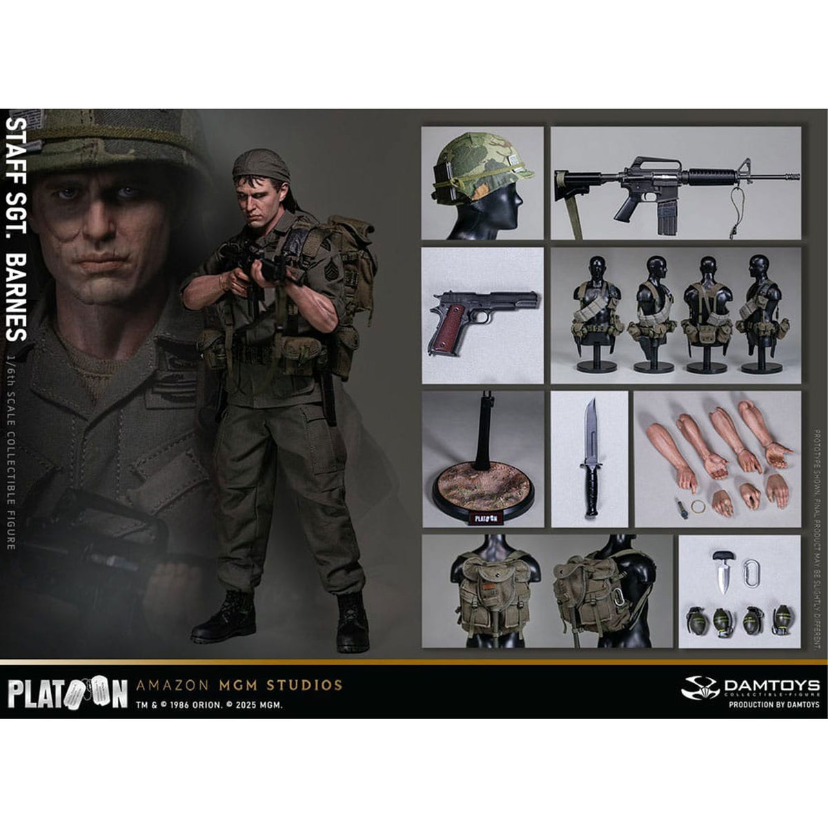 Platoon 1/6 Staff Sergeant Barnes -Action Figure