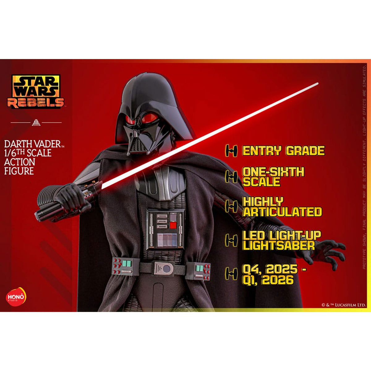 Star Wars: Rebels Action Figure 1/6 Darth Vader