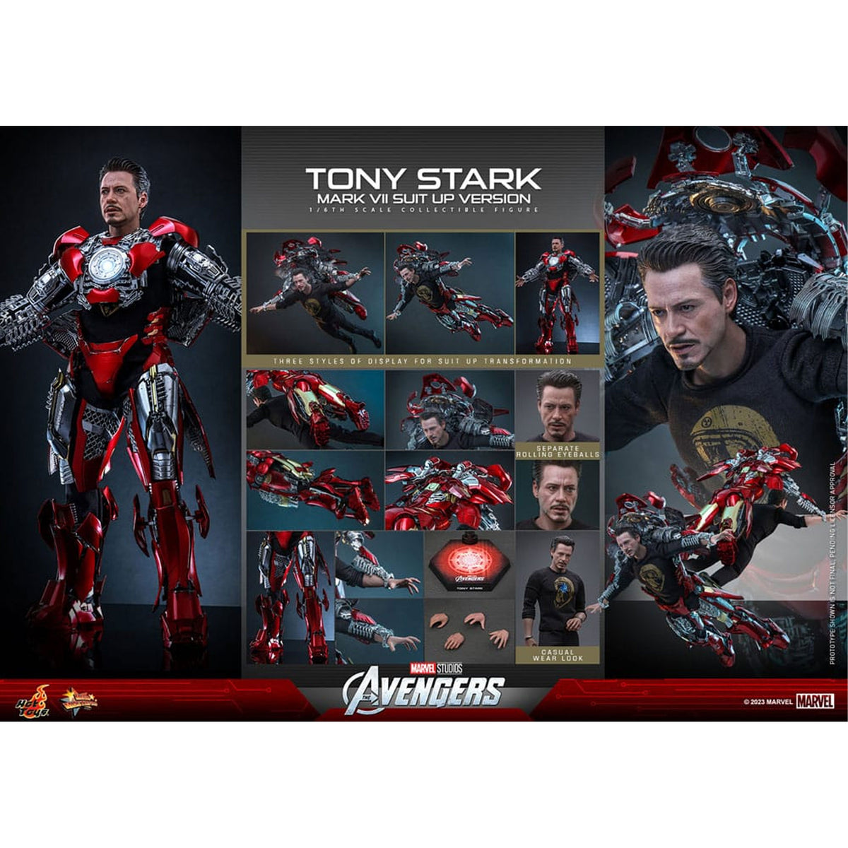 The Avengers Movie Masterpiece Action Figure 1/6 Tony Stark (Mark VII Suit-Up Version)