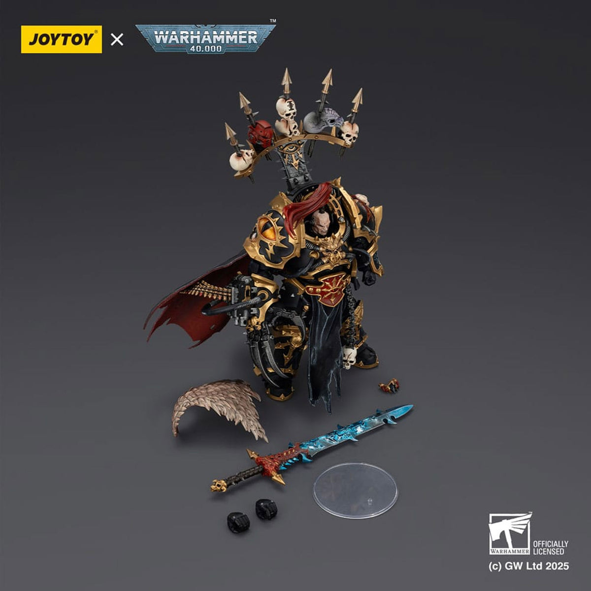 Warhammer 40,000 Black Legion Abaddon the Despoiler with Drach'nyen and the Talo -Action Figure