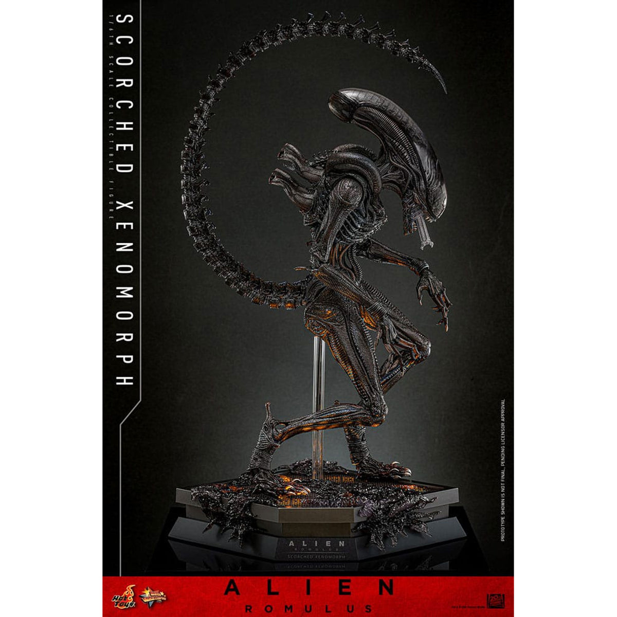 Alien: Romulus Movie Masterpiece 1/6 Scorched Xenomorph -Action Figure
