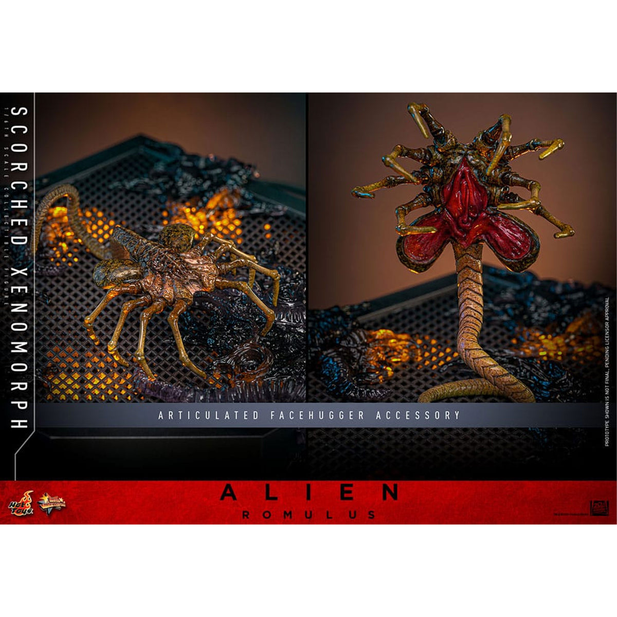 Alien: Romulus Movie Masterpiece 1/6 Scorched Xenomorph -Action Figure
