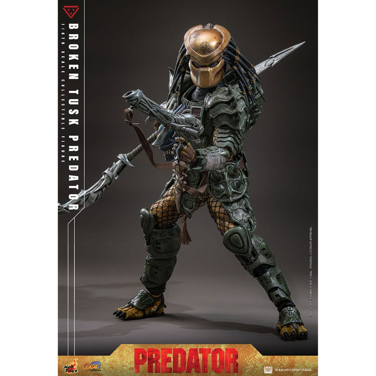 Alien vs. Predator Comic Masterpiece 1/6 Broken Tusk Predator -Action Figuuri