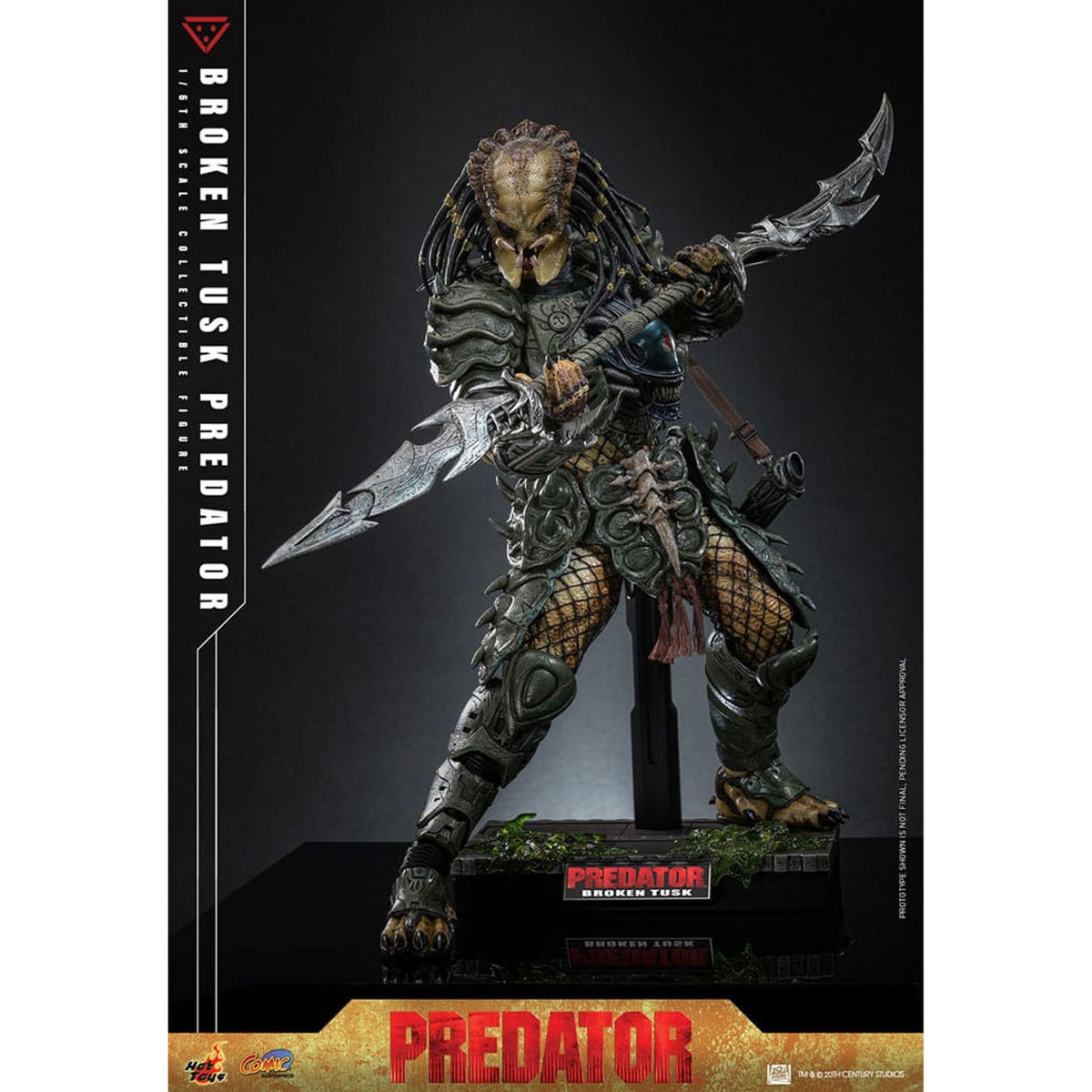 Alien vs. Predator Comic Masterpiece 1/6 Broken Tusk Predator -Action Figuuri