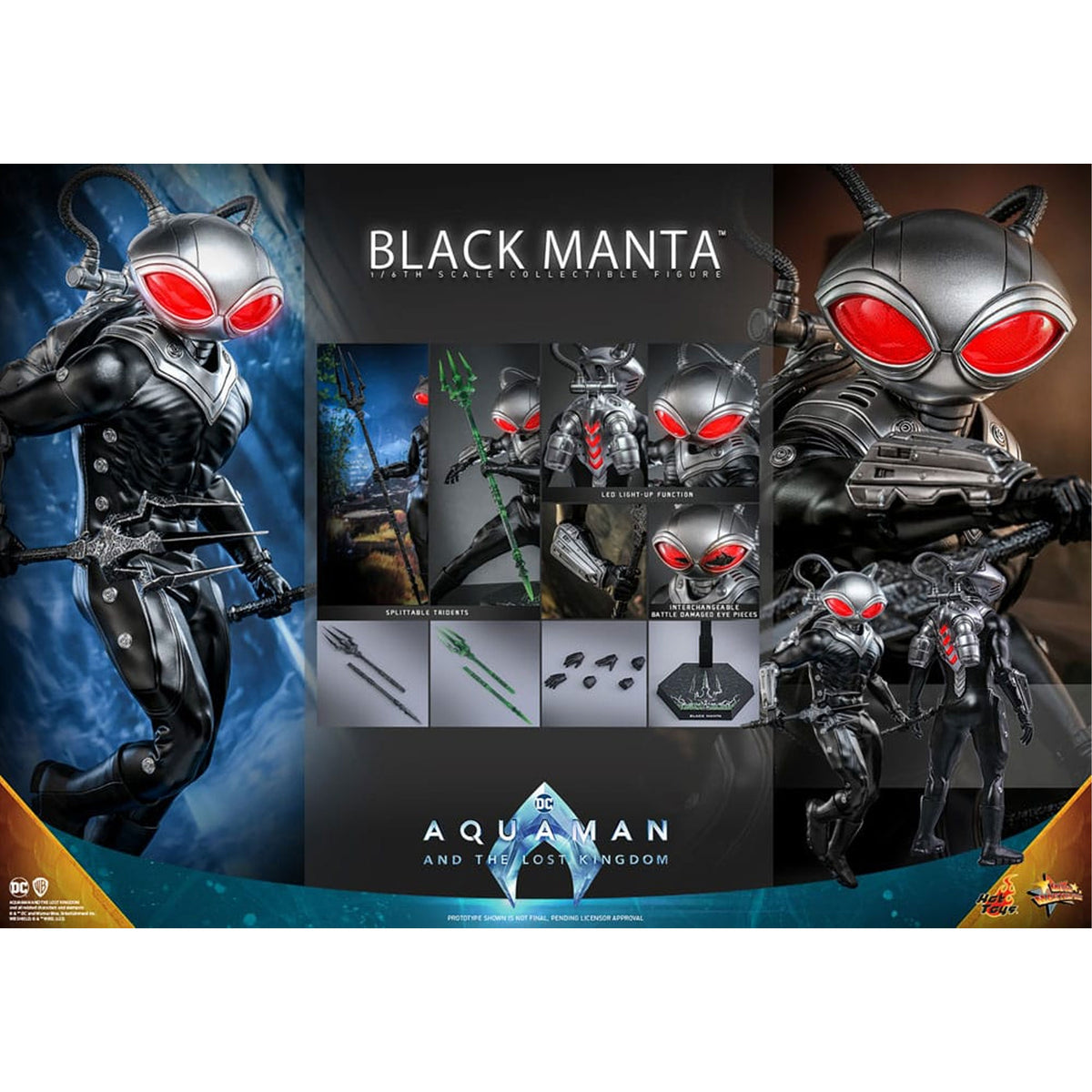 Aquaman and the Lost Kingdom Movie Masterpiece 1/6 Black Manta -Action Figuuri