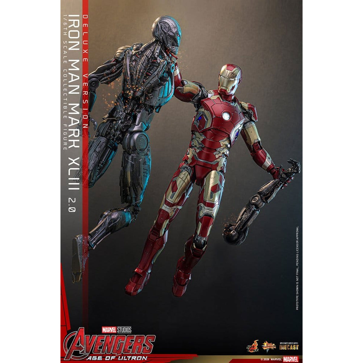 Avengers: Age of Ultron Movie Masterpiece Diecast 1/6 Iron Man Mark XLIII (2.0) (Deluxe Version) -Action Figure