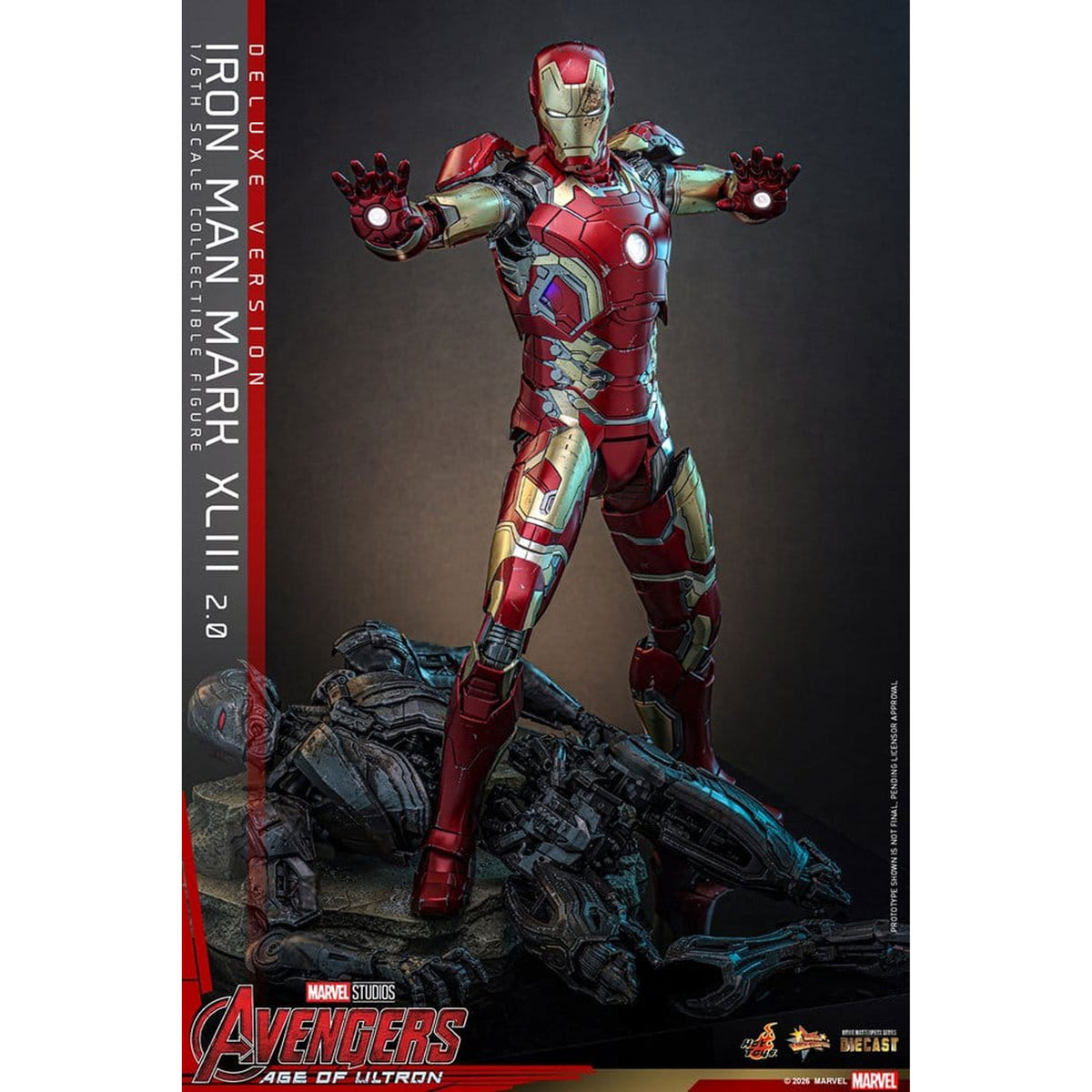 Avengers: Age of Ultron Movie Masterpiece Diecast 1/6 Iron Man Mark XLIII (2.0) (Deluxe Version) -Action Figure
