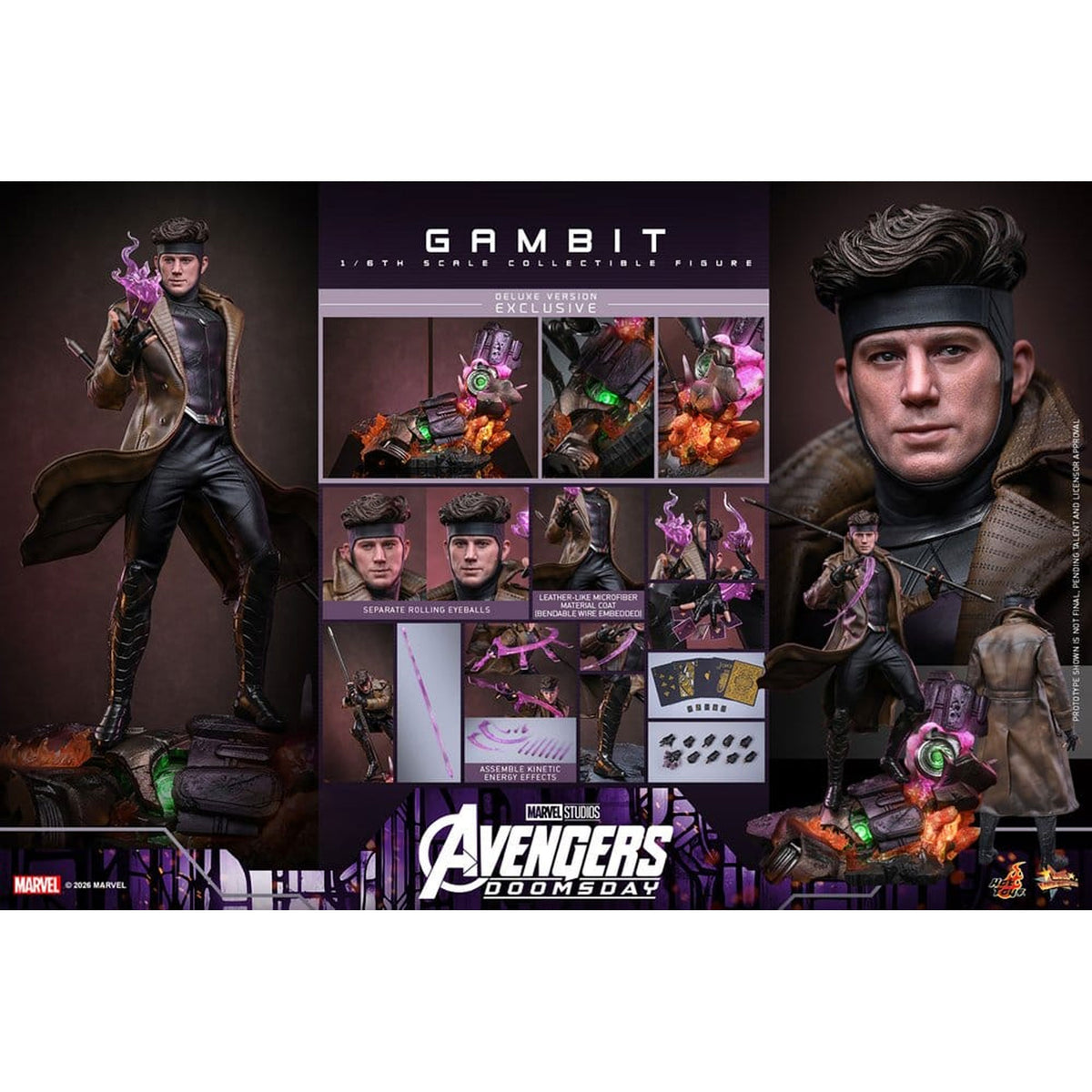 Avengers: Doomsday Movie Masterpiece 1/6 Gambit (Deluxe Version) -Action Figure