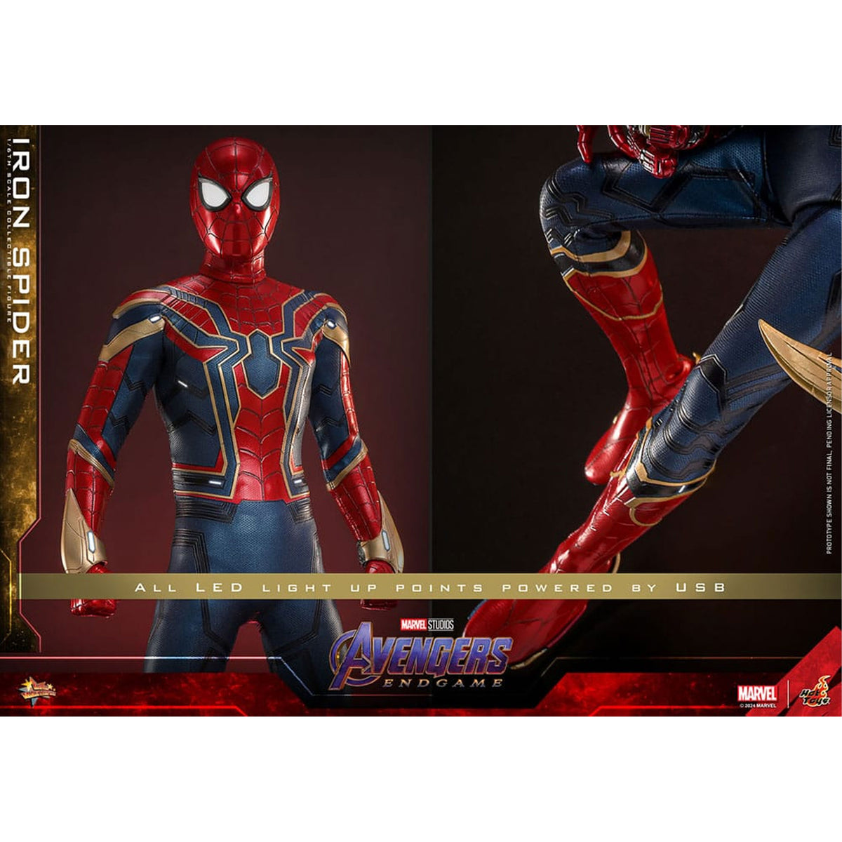 Avengers: Endgame Movie Masterpiece Action Figure 1/6 Iron Spider
