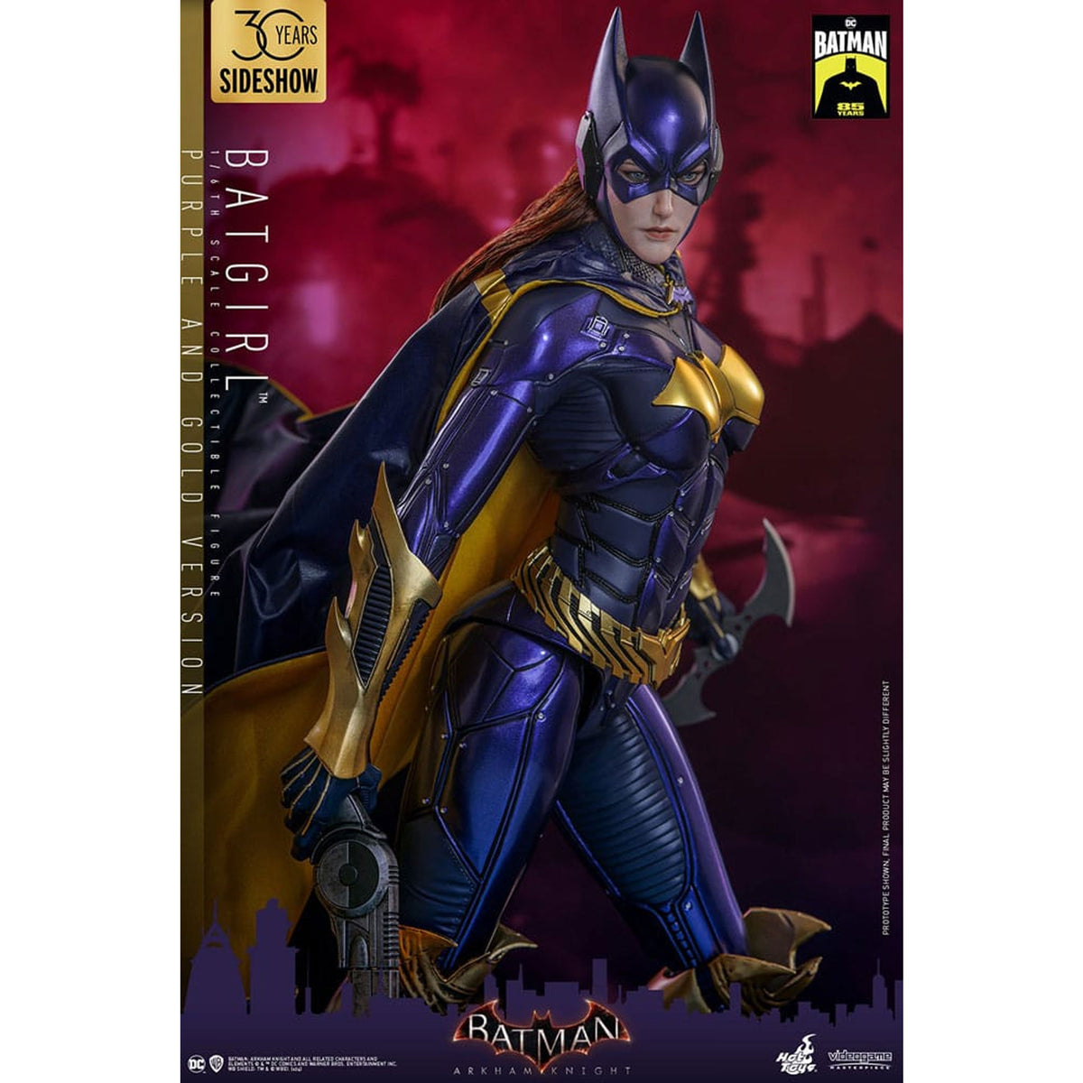 Batman Arkham Knight Videogame Masterpiece Action Figure 1/6 Batgirl (Purple and Gold Version) Exclusive