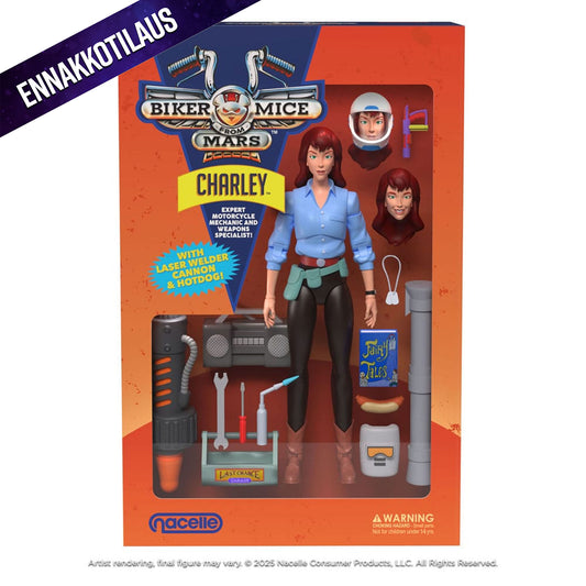 Biker Mice From Mars Charley -Action Figuuri