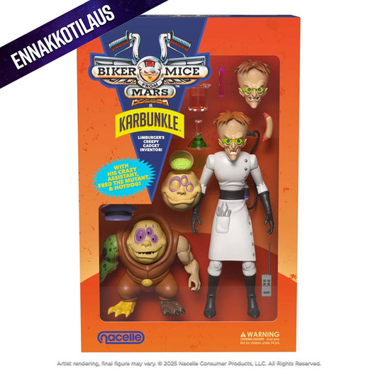 Biker Mice From Mars Karbunkle & Fred The Mutant -Action Figuuri