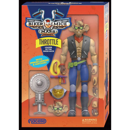 Biker Mice From Mars Throttle -Action Figuuri