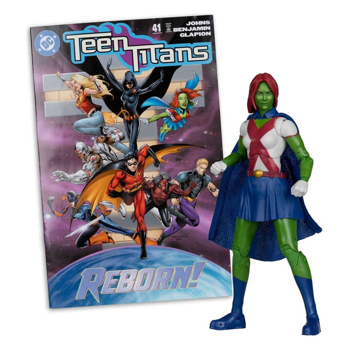 DC Direct Page Punchers Miss Martian (Teen Titans #41) (Red Platinum Edition) -Action Figure