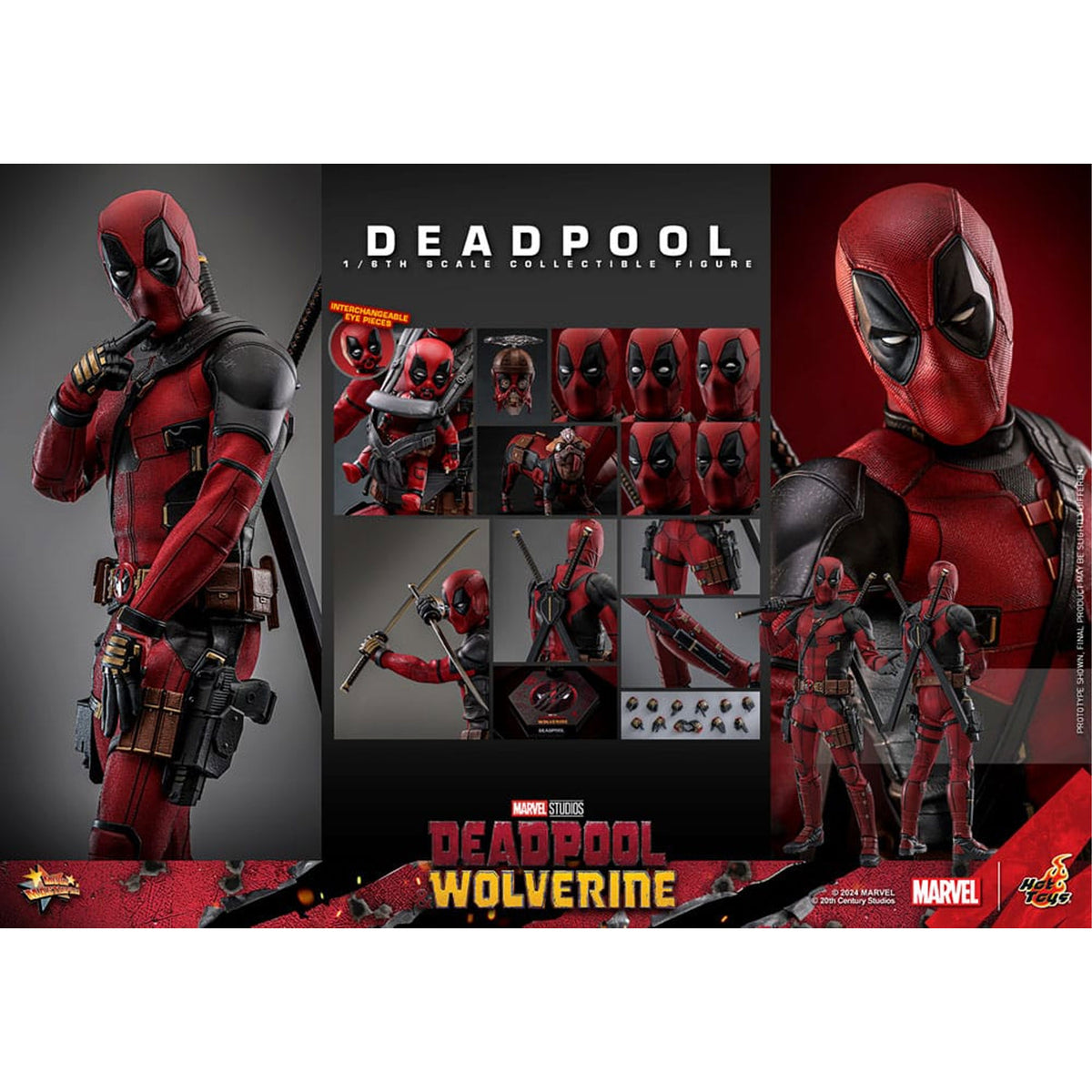 Deadpool & Wolverine Movie Masterpiece Action Figure 1/6 Deadpool