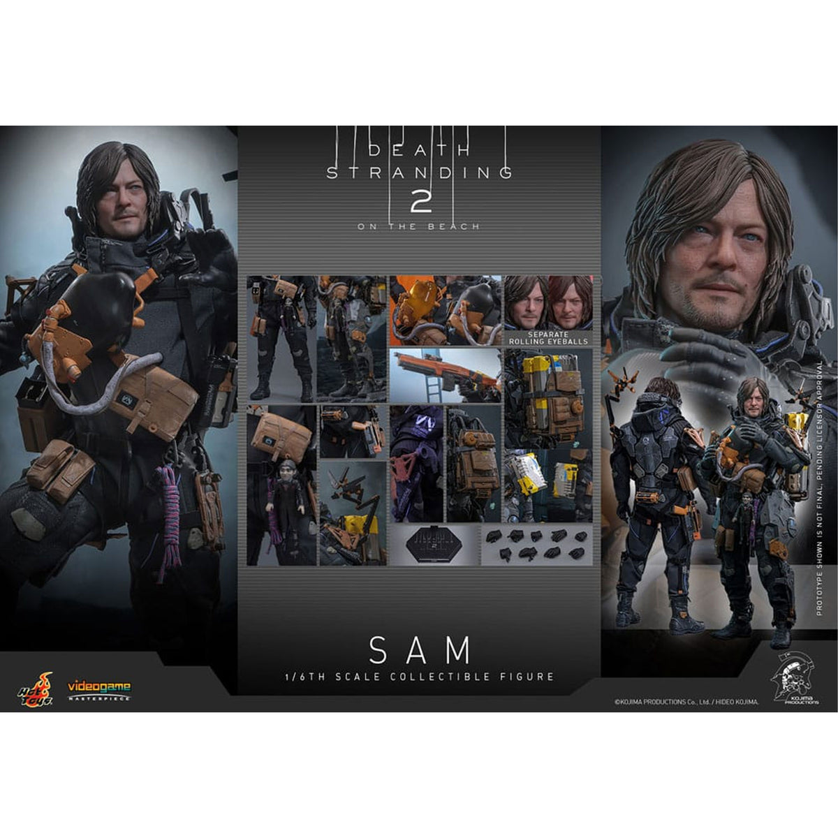 Death Stranding 2: On the Beach Videogame Masterpiece 1/6 Sam -Action Figuuri