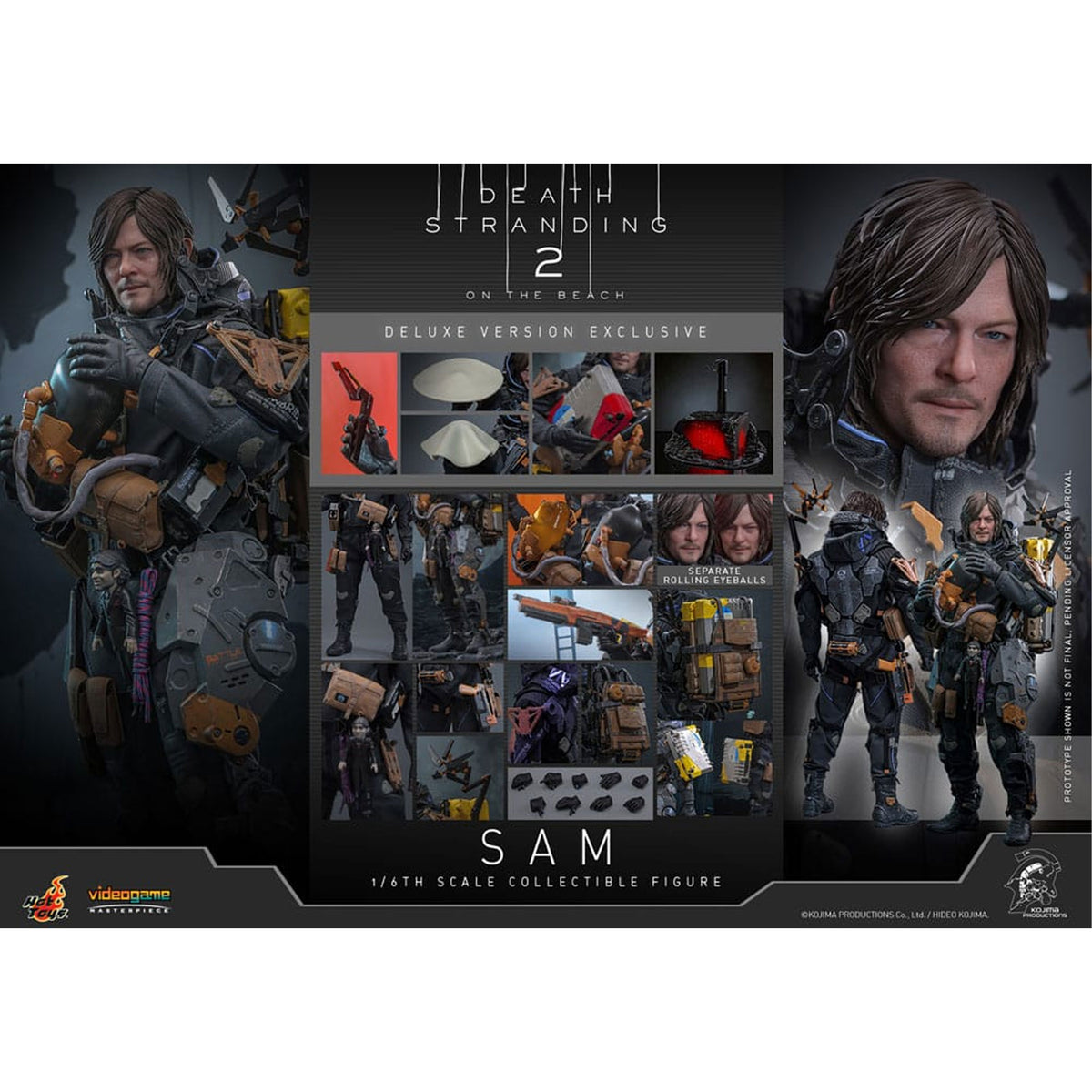 Death Stranding 2: On the Beach Videogame Masterpiece 1/6 Sam (Deluxe Version) -Action Figuuri
