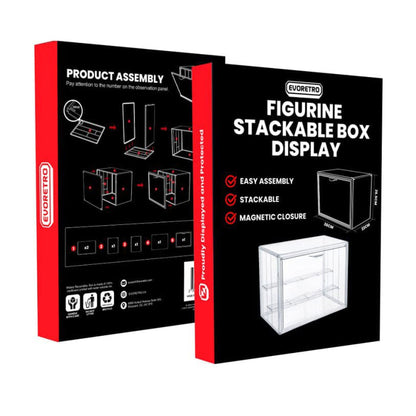 Evoretro Figure Display Box Stackable -Kotelo