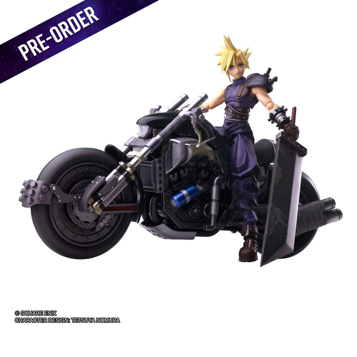 Final Fantasy VII Bring Arts Cloud Strife & Hardy-Daytona -Action Figure
