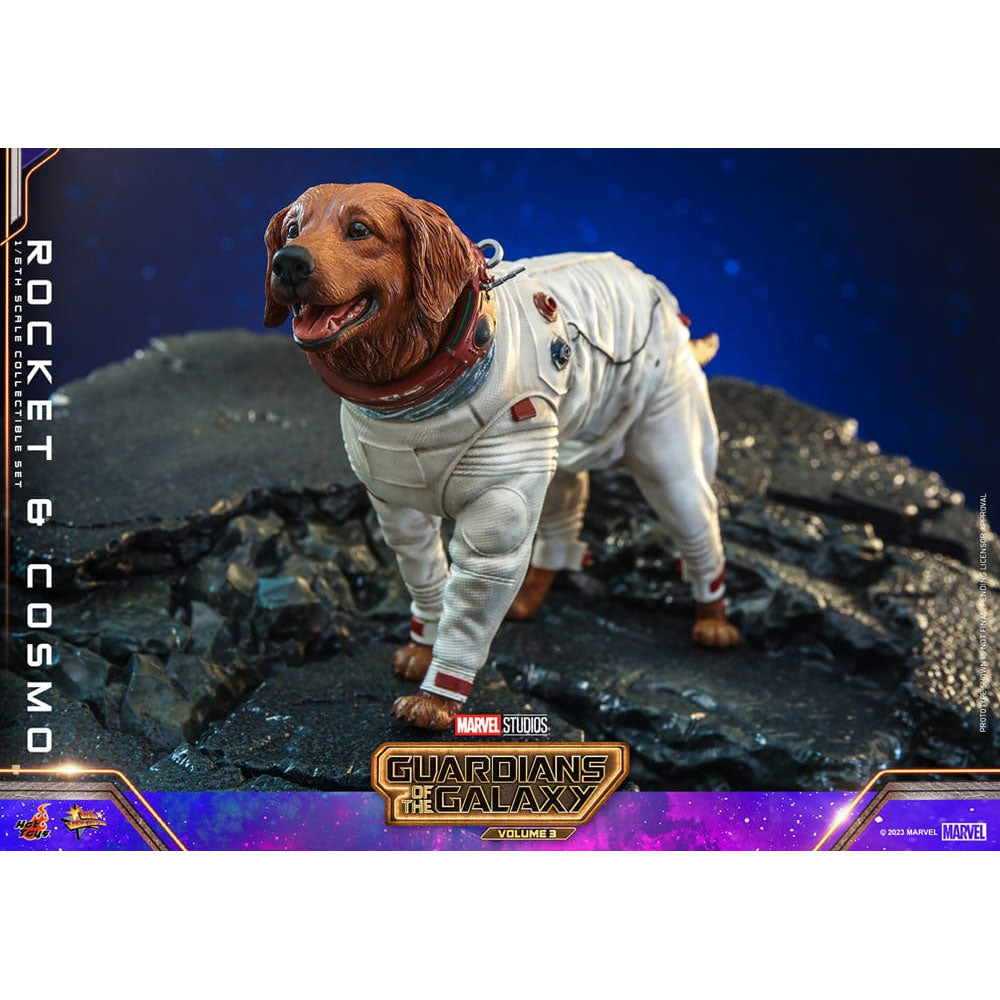 Guardians of the Galaxy Vol. 3 Movie Masterpiece 1/6 Rocket & Cosmo -Action Figuuri