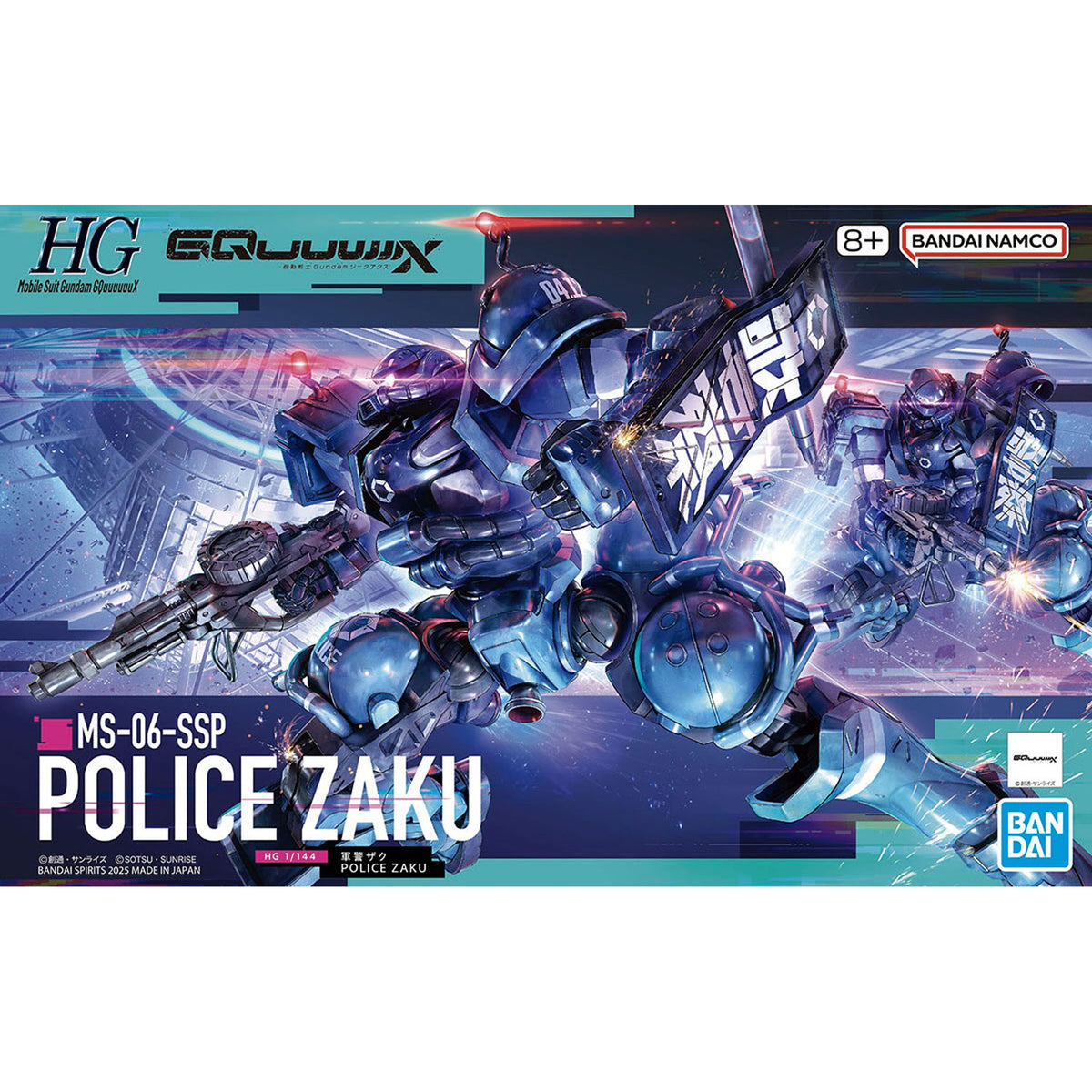 Hg Police Zaku 1/144 -Model Kit