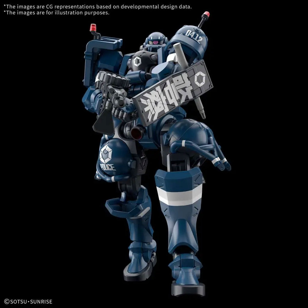 Hg Police Zaku 1/144 -Model Kit