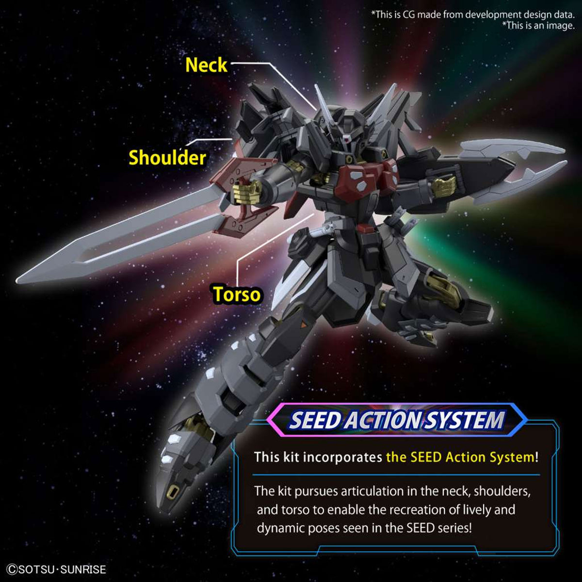 Hg Black Knight Squad Shi Ve A 1/144 -Model kit