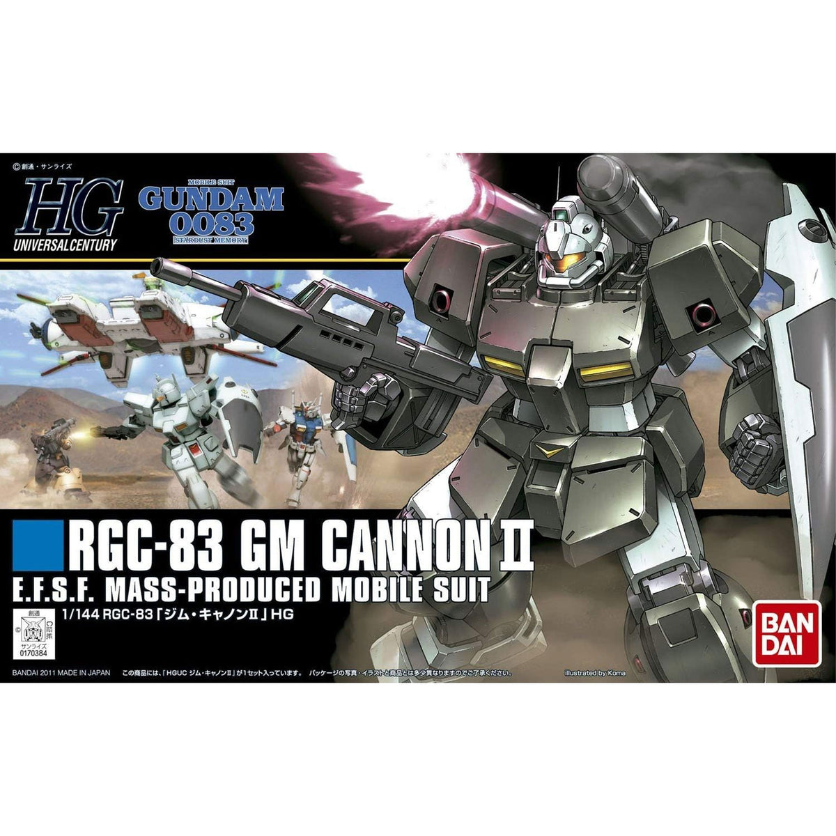 Hguc Gm Cannon II 1/144 -Model kit