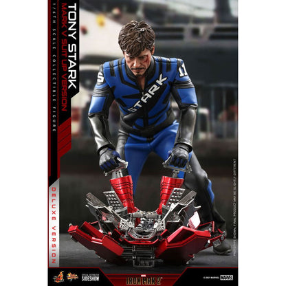 Iron Man 2 Movie Masterpiece 1/6 Tony Stark (Mark V Suit Up Version) Deluxe