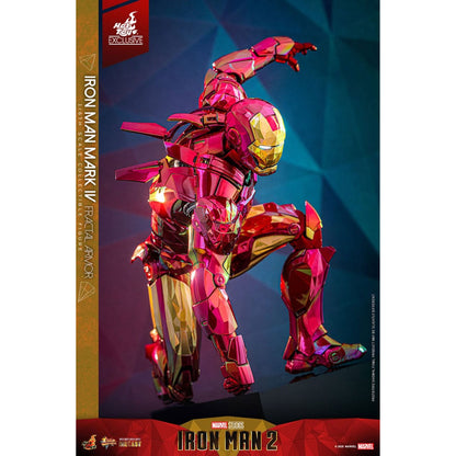 Iron Man Movie Masterpiece Diecast 1/6 Iron Man Mark VI (Fractal Armor) Hot Toys Exclusive -Action Figuuri