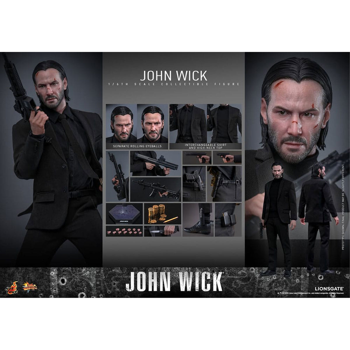 John Wick Movie Masterpiece 1/6 John Wick -Action Figuuri
