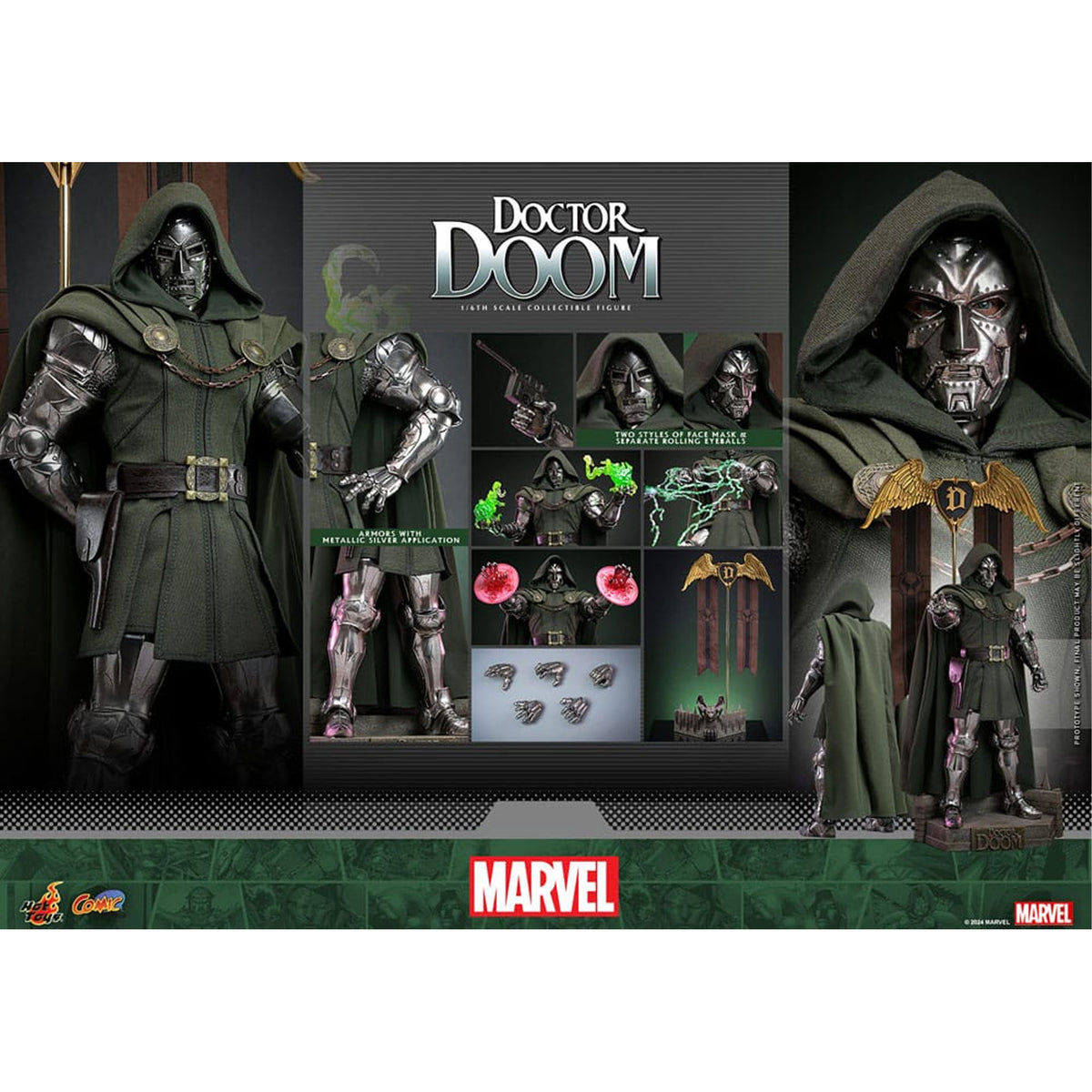 Marvel Comic Masterpiece 1/6 Doctor Doom -Action Figuuri