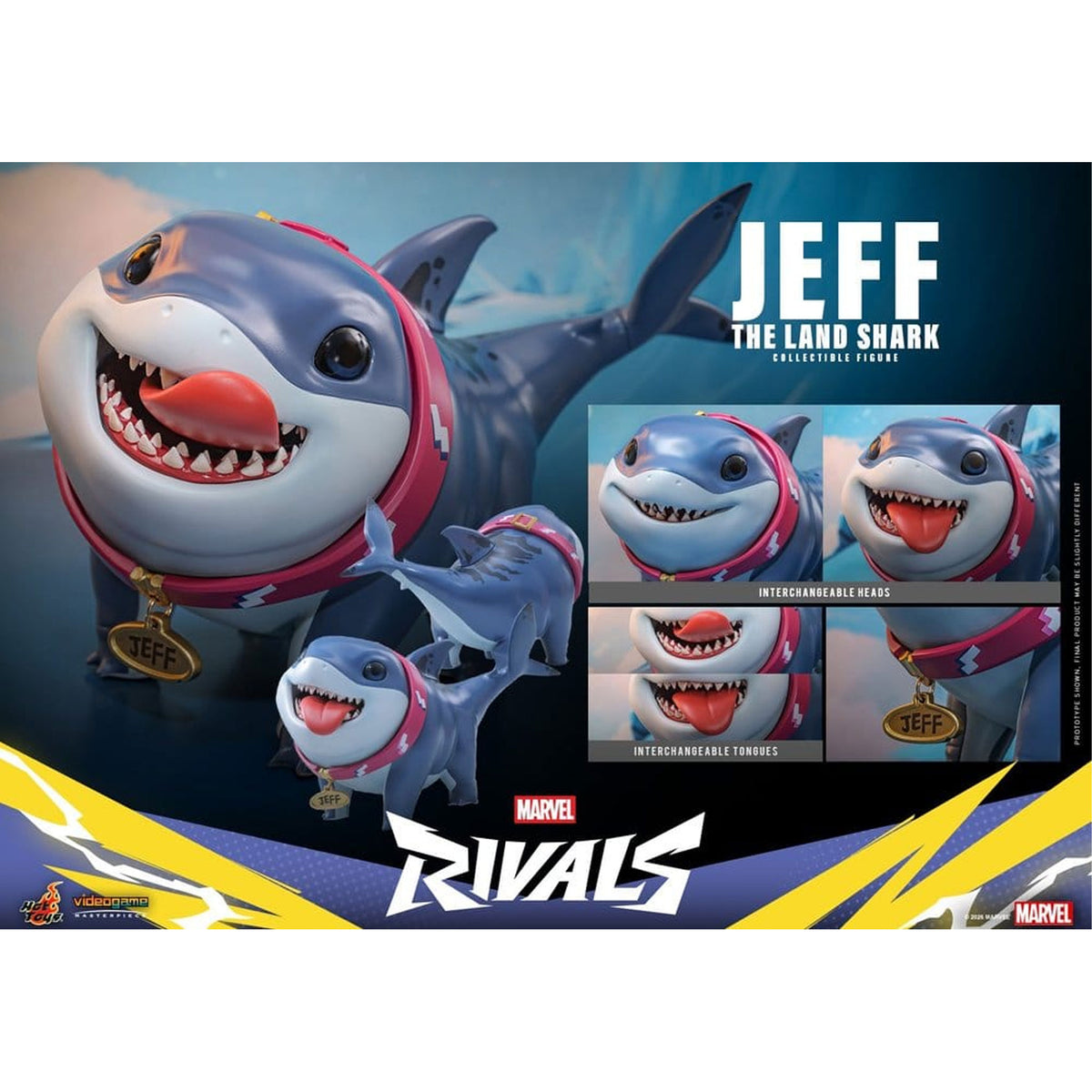 Marvel Rivals Videogame Masterpiece Series Jeff the Land Shark -Action Figure
