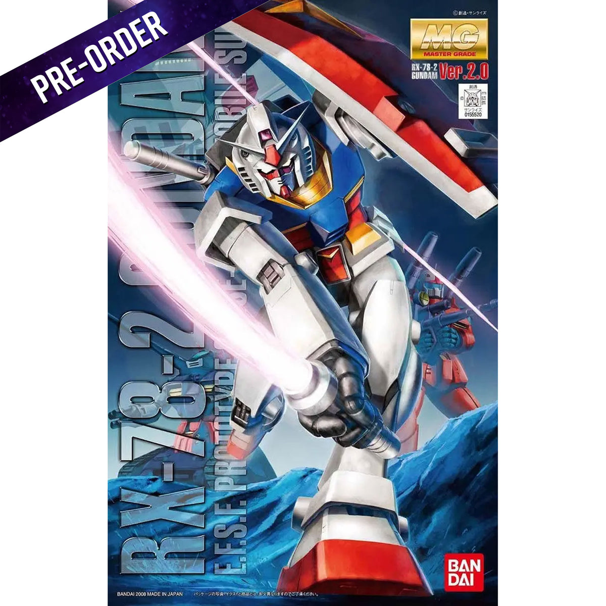 Mg Gundam Rx-78-2 Ver 2.0 1/100 - Modellbyggsats