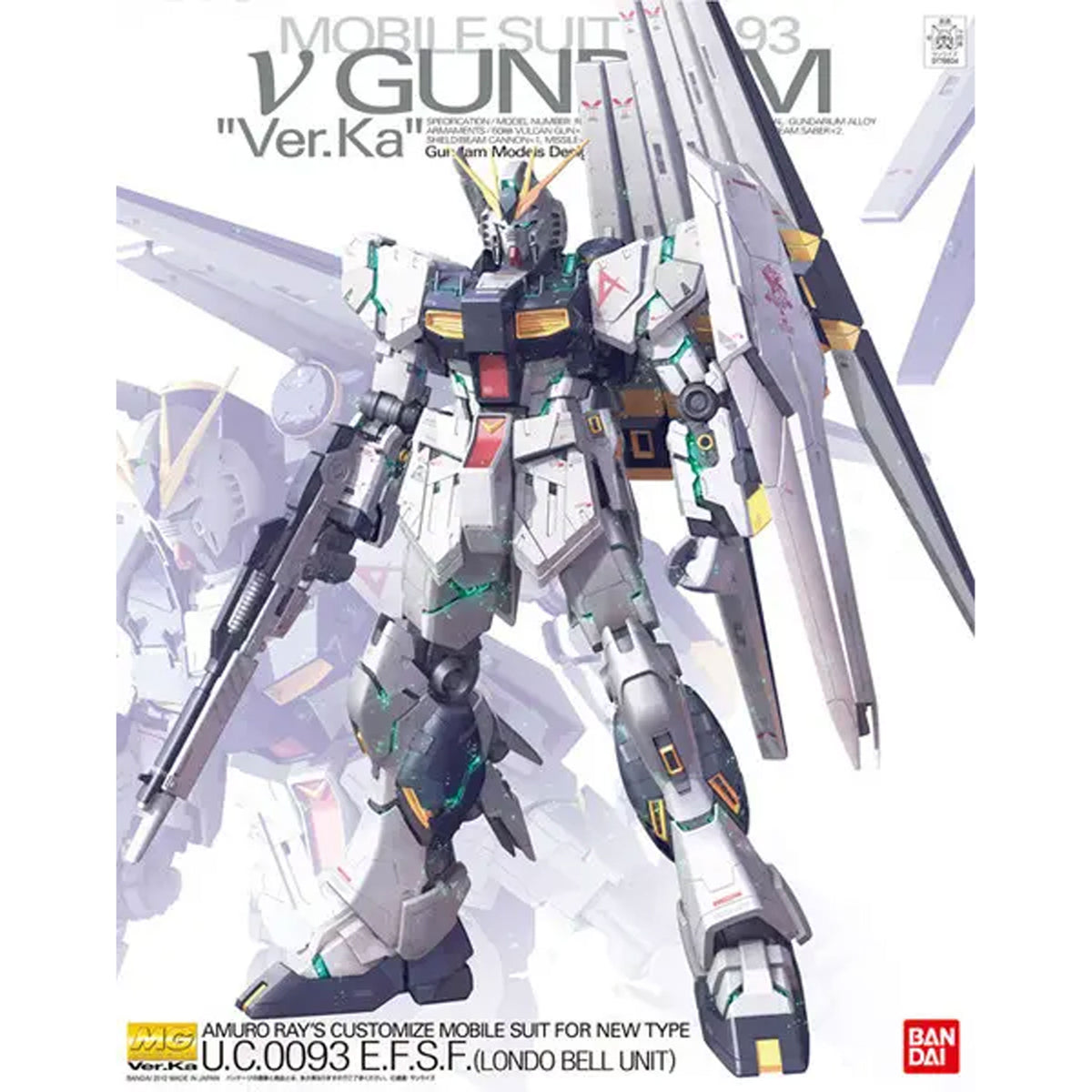 Mg Gundam Nu Ver Ka 1/100 -Model kit
