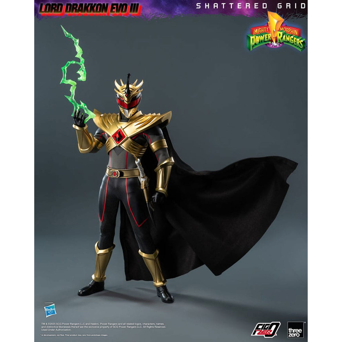 Mighty Morphin Power Rangers Shattered Grid FigZero 1/6 Lord Drakkon Evo III -Action Figuuri