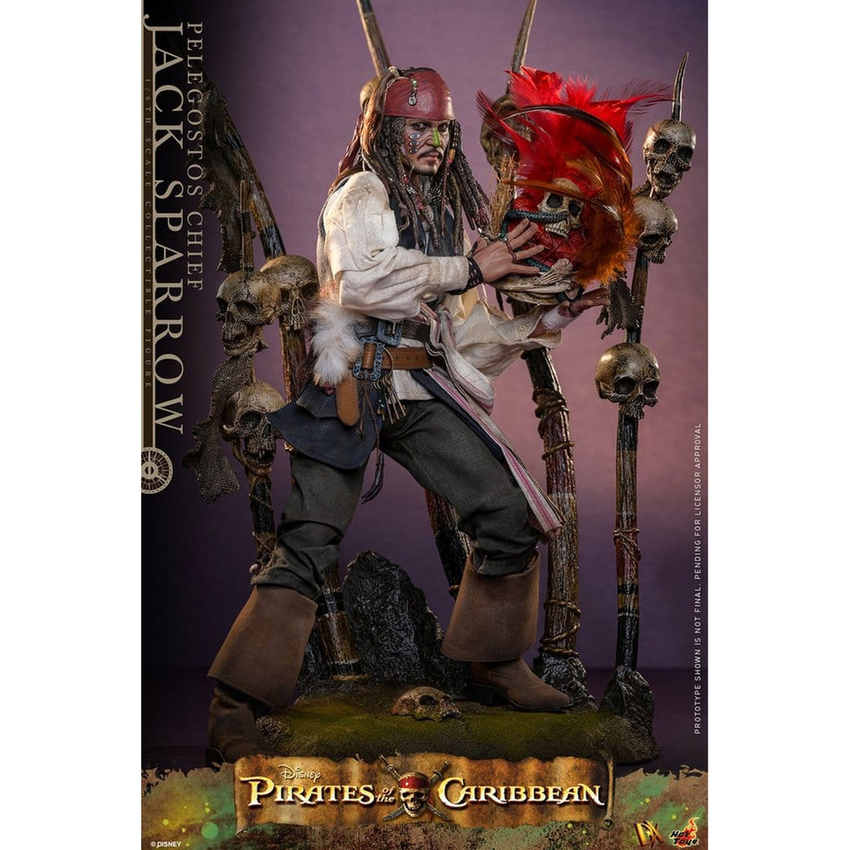 Pirates of the Caribbean: Dead Man's Chest DX 1/6 Pelegostos Chief Jack Sparrow -Action Figure
