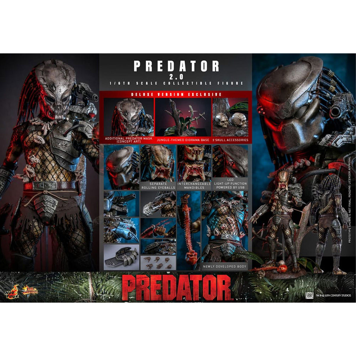Predator Movie Masterpiece 1/6 Predator (2.0) Deluxe Version -Action Figure