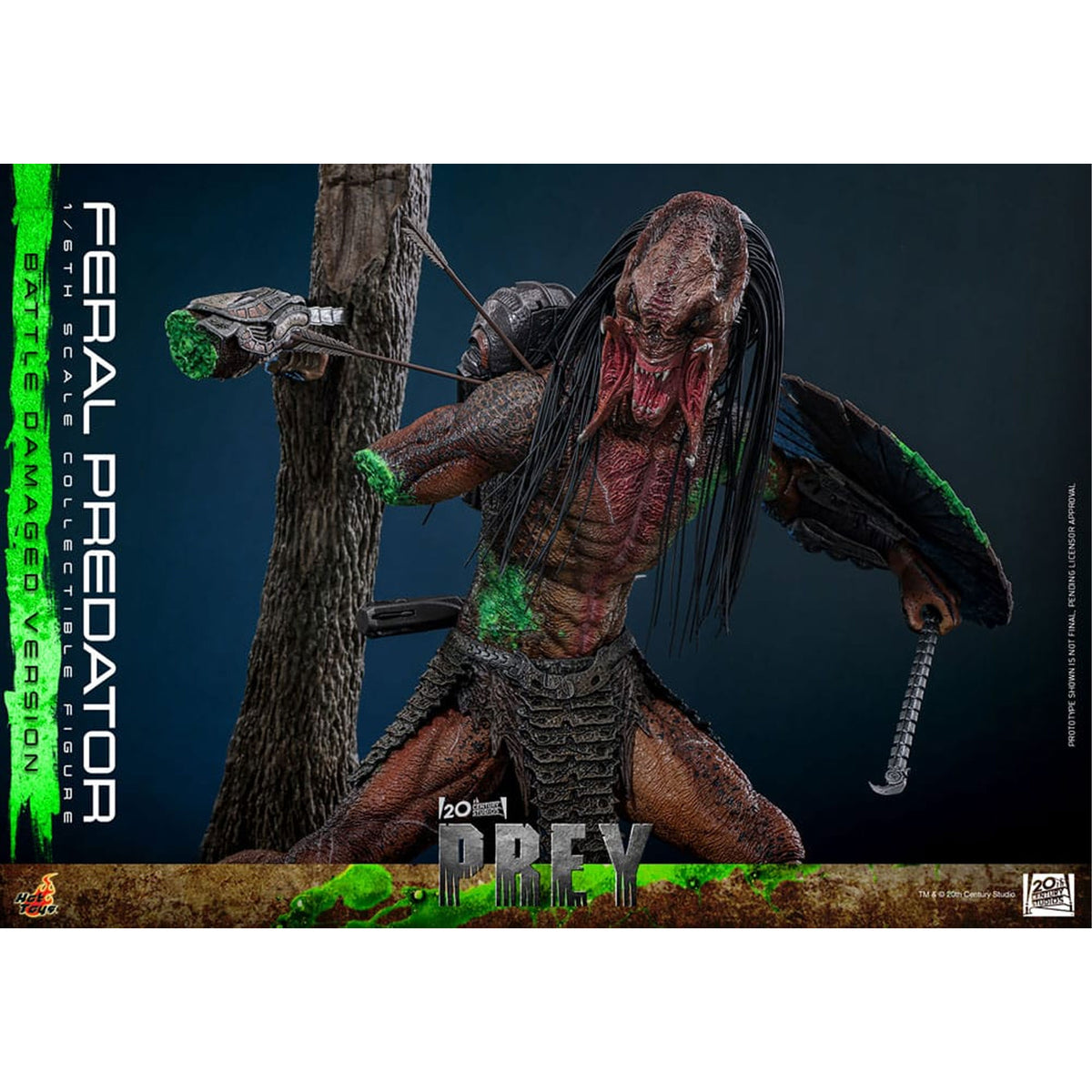 Prey 1/6 Feral Predator (Battle Damaged Version) -Action Figure