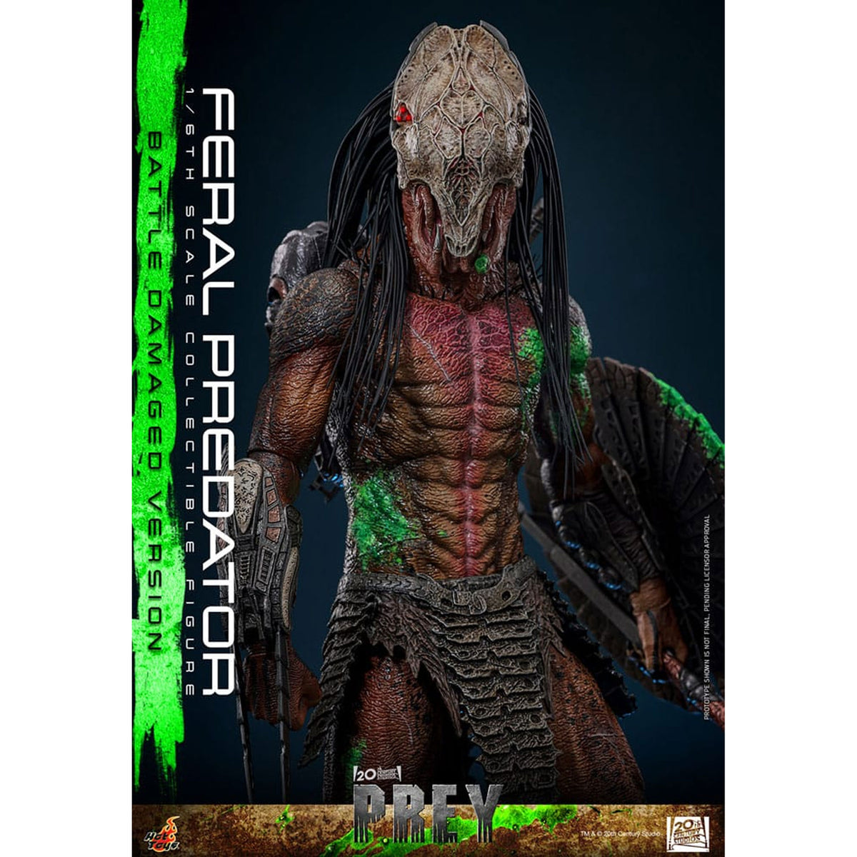 Prey 1/6 Feral Predator (Battle Damaged Version) -Action Figure