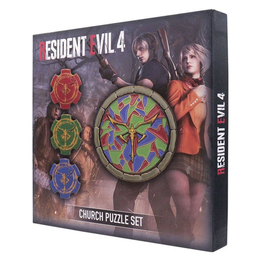 Resident Evil 4 Church Puzzle Medallion Set -Replica