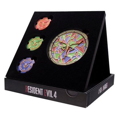 Resident Evil 4 Church Puzzle Medallion Set -Replica
