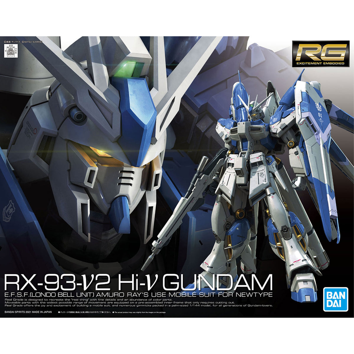 Rg Gundam Hi Nu 1/144 -Model Kit