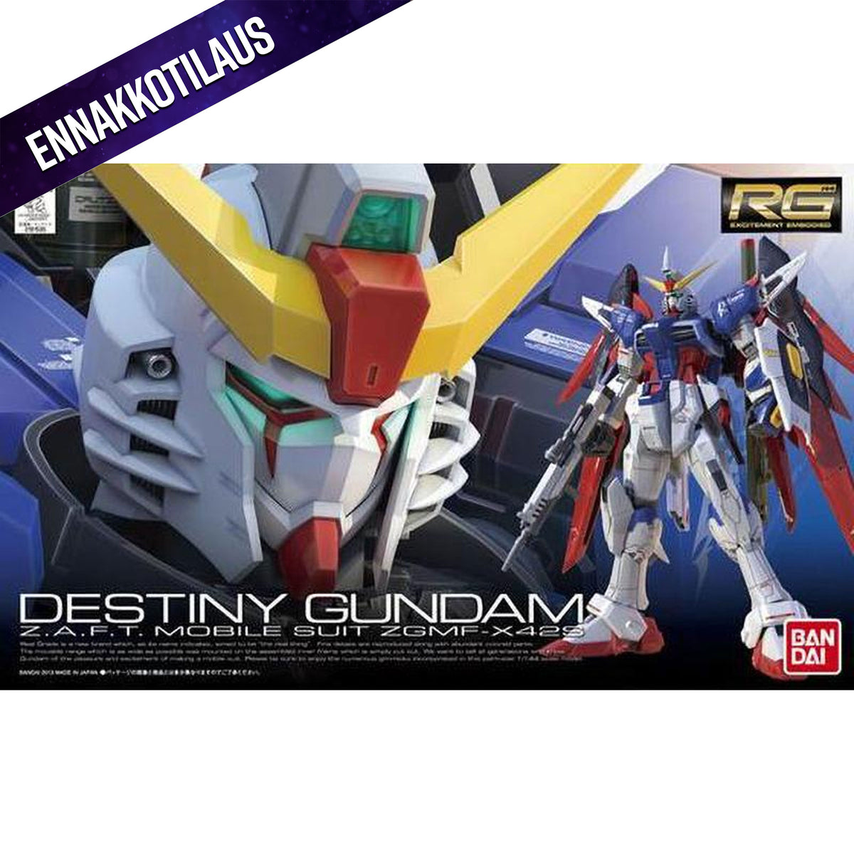 RG Gundam Destiny 1/144 -Modellsats