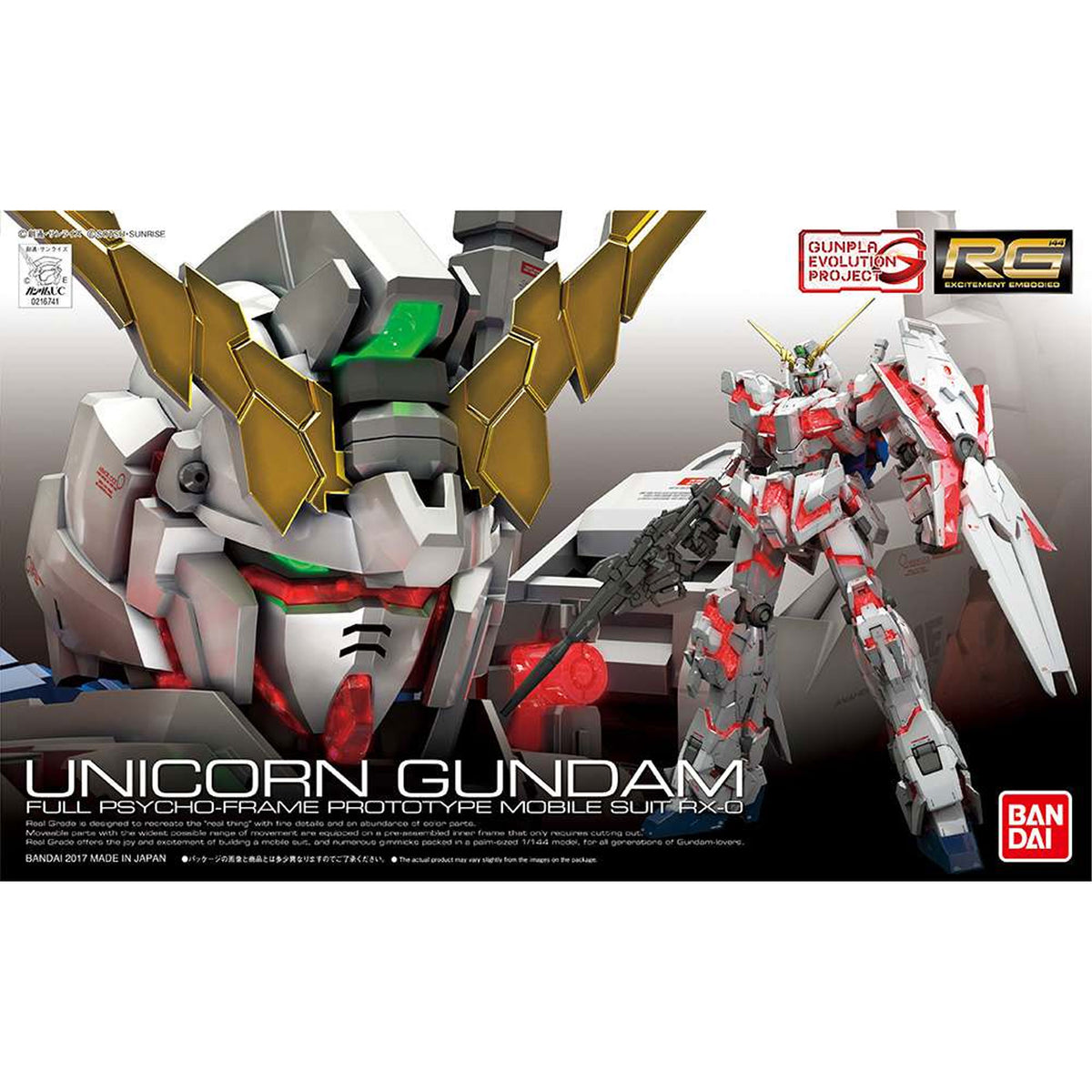 Rg Gundam Unicorn 1/144 -Model kit