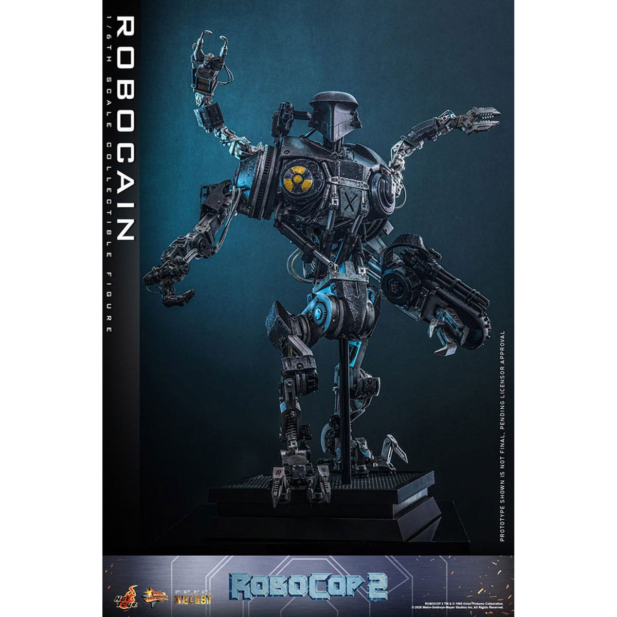 RoboCop 2 Movie Masterpiece Diecast 1/6 RoboCain -Action Figuuri