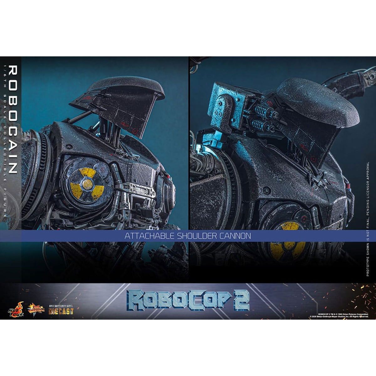 RoboCop 2 Movie Masterpiece Diecast 1/6 RoboCain -Action Figuuri